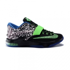 Nike Kevin Durant 7 2015 Flowers Black White Green Basketball Shoes