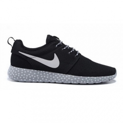 (Women) Nike Roshe Run Mesh White Black Polka Dot Sole Shoes