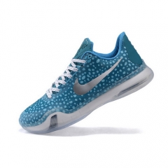 Nike Kobe 10 KRM Low Shoes Silver Powder Blue