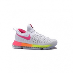 Nike Kevin Durant 9 White Pink Orange Yellow Men