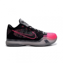 Nike Kobe 10 Elite Low Mambacurial1 Black Pink Flash Grey