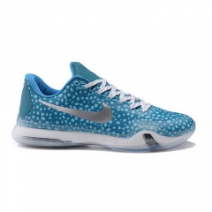 Nike Kobe 10 KRM Low Shoes Silver Powder Blue