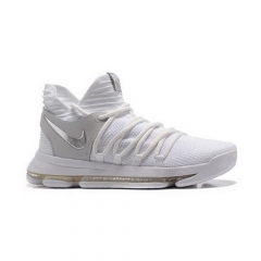 Nike Zoom Kevin Durant 10 White Grey Silver Men