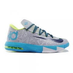 Nike Zoom Kevin Durant VI Shoes With White Grey Blue Green-