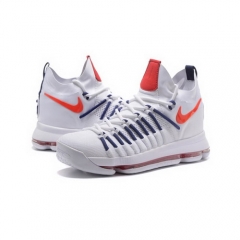 Nike Zoom Kevin Durant 9 Elite White Dark Blue Orange Men