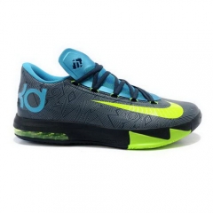 Nike Zoom Kevin Durant VI Grey Blue Neon Green