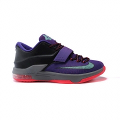 Nike Zoom Kevin Durant VII Cave Purple Hyper Grape Magnet Grey with Bleached Turquoise Sneakers