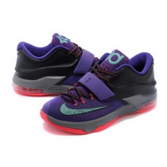 Nike Zoom Kevin Durant VII Cave Purple Hyper Grape Magnet Grey with Bleached Turquoise Sneakers