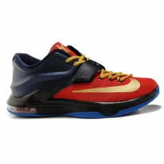 Nike Zoom Kevin Durant VII Men Shoes 2015 New Black Red Gold Blue