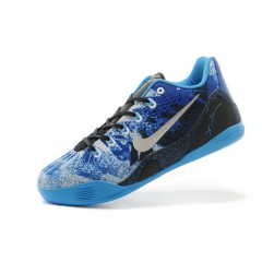 Nike New Shoes Zoom Kobe 9 Low Blue Black Silver