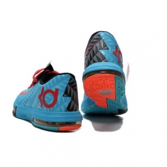 Nike Zoom Kevin Durant VI Ice Blue Red Orange Black Shoes