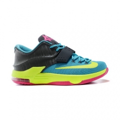 Nike Zoom Kevin Durant VII Carnival Hyper Jade Volt Hyper Pink Dark Base Grey