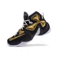 Nike Lebron 13 Black Gold White