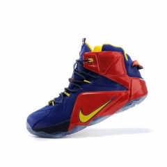 Nike LeBron 12 Navy Blue Red Yellow