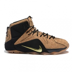 Nike Lebron James 12 Cork Black Metallic Gold