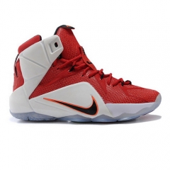 Nike LeBron 12 Red White Lion Heart Men Shoes