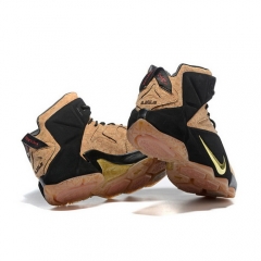 Nike Lebron James 12 Cork Black Metallic Gold