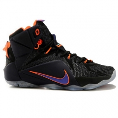 Nike Lebron 12 Elite Black Purple Orange Men Shoes