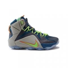 Nike Lebron 12 Elite Blue Grey Orange