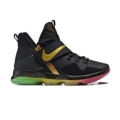 Nike Lebron 14 Black Gold Red Yellow Green Men