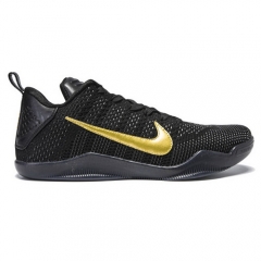 Authentic Nike Kobe 11 FTB Black Metallic Gold