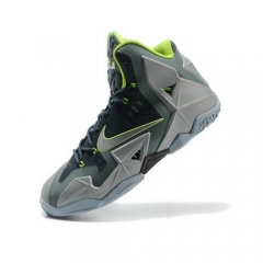 Nike LeBron 11 Dunkman Grey Silver Volt