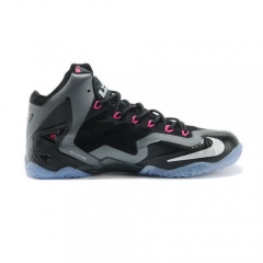 Nike LeBron 11 Miami Nights Black Metallic Silver Pink