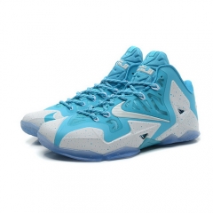 Nike Lebron 11 White Sky Blue Shoe