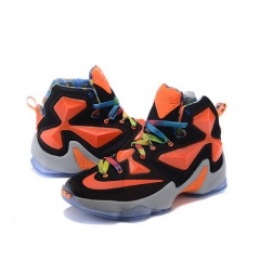 Nike Lebron James 13 Custom Black Orange Gray