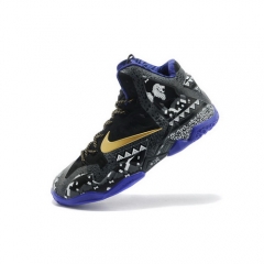 Nike Lebron 11 Black Gold Grey Blue