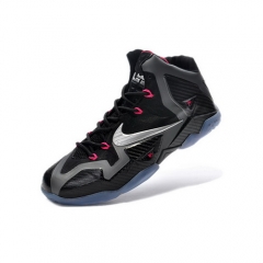 Nike LeBron 11 Miami Nights Black Metallic Silver Pink