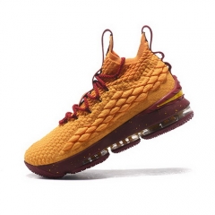 Nike Lebron 15 Yellow Wine Red Men