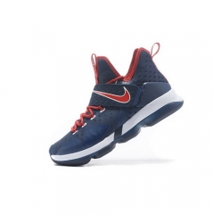 Nike Lebron 14 Dark Blue Red White Men