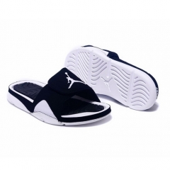 Jordan Slippers Black White