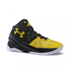 Under Armour Curry 2 Black Yellow Shoes