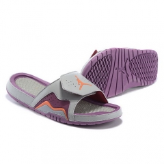 Jordan Slippers Orange Grey Light Purple