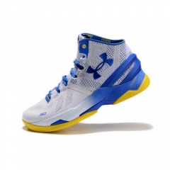 Under Armour Curry 2 White Blue Yellow Men