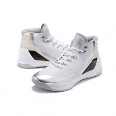 UA Curry 2 Under Armour Stephen Curry 3 White Grey Sliver Men