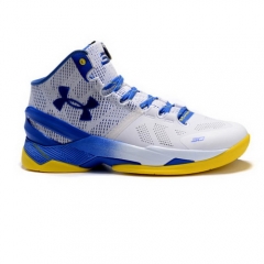 Under Armour Curry 2 White Blue Yellow Men