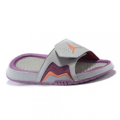 Jordan Slippers Orange Grey Light Purple