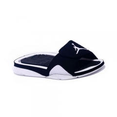 Jordan Slippers Black White