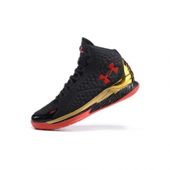 Under Armour Curry One Black Gold Red