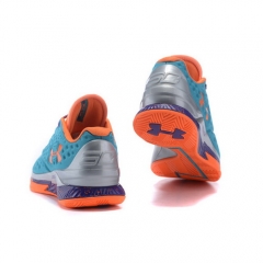 Under Armour Curry Low Blue Orange Silver