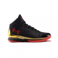 Under Armour Curry One Black Gold Red