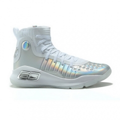 Under Armour Curry 4 White Silver Men