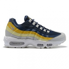 Nike Air Max 95 Dark Blue Yellow Silver White Men