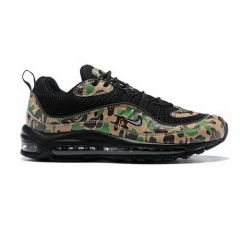 (Women) Nike Air Max 98 Army Green Camo Black