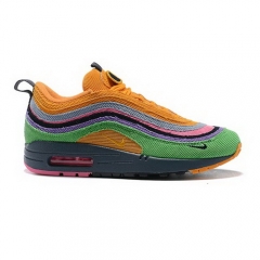 (Women) Nike Air Max 97 Green Purple Orange