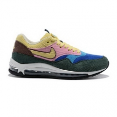 (Women) Air Max 87 Dark Green Blue Pink Yellow