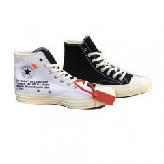 (Women) Authentic Off White x Nike Converse Black White